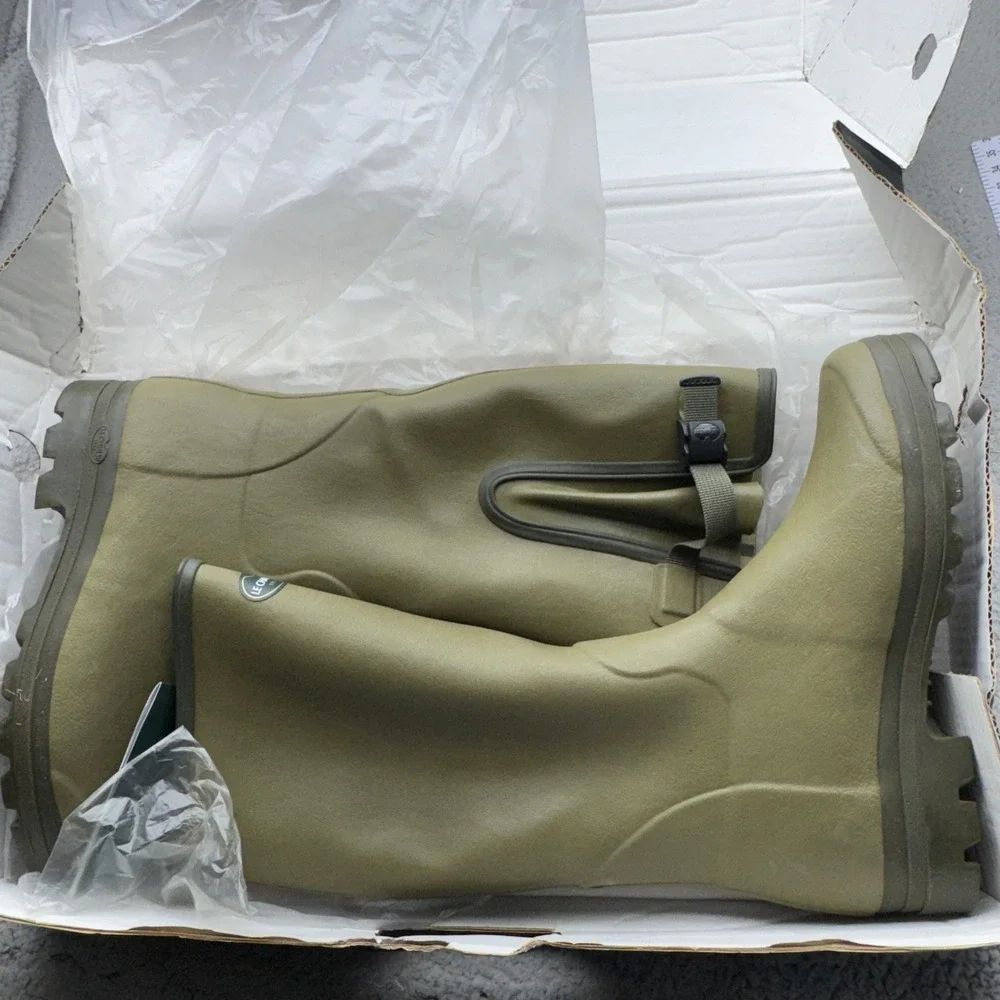 Le Chameau Vierzon M Boots Mens 11.5 Green Rubber Waterproof Rain Wellington